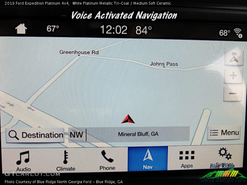 White Platinum Metallic Tri-Coat / Medium Soft Ceramic 2019 Ford Expedition Platinum 4x4