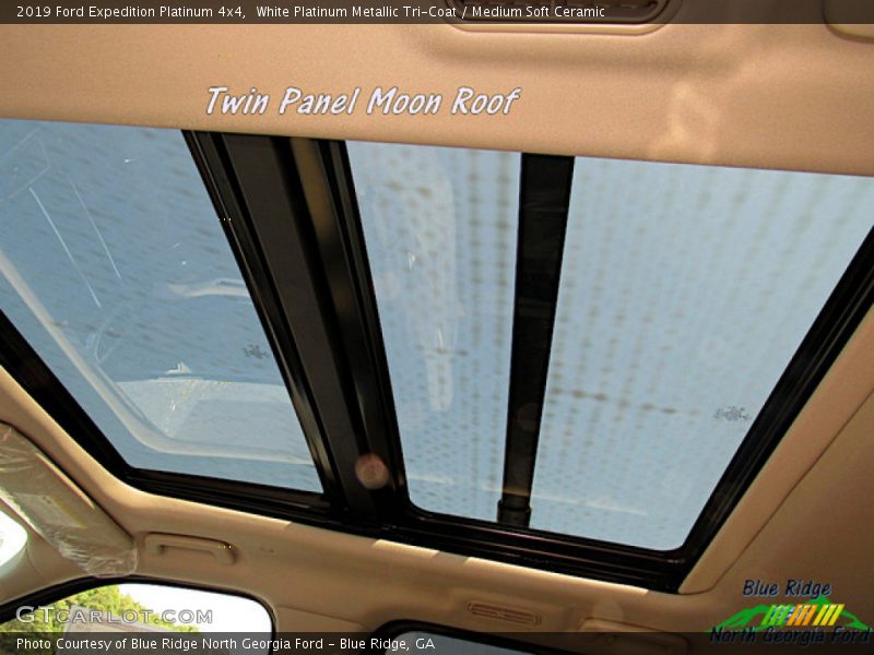 White Platinum Metallic Tri-Coat / Medium Soft Ceramic 2019 Ford Expedition Platinum 4x4