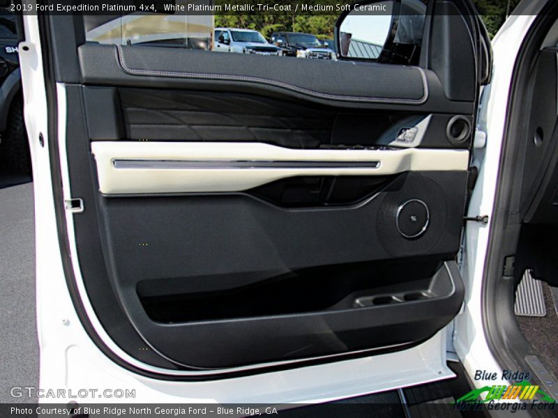 White Platinum Metallic Tri-Coat / Medium Soft Ceramic 2019 Ford Expedition Platinum 4x4