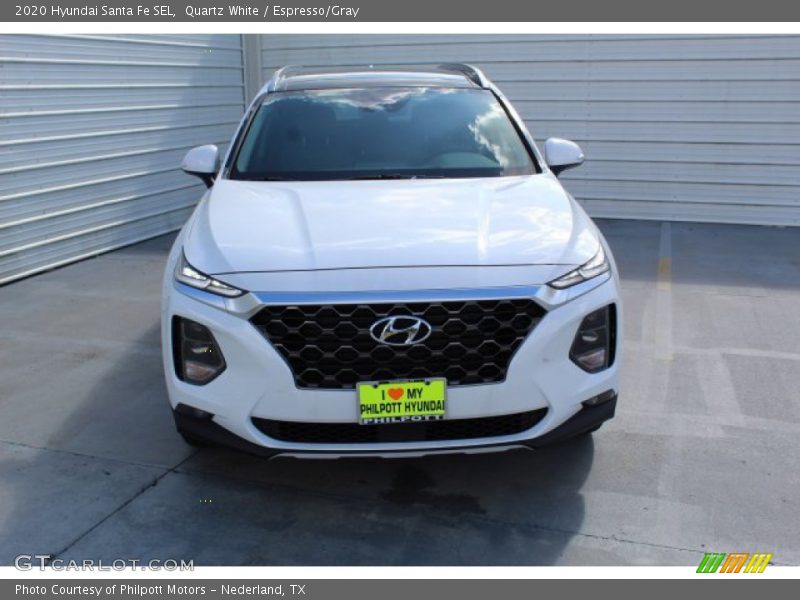 Quartz White / Espresso/Gray 2020 Hyundai Santa Fe SEL