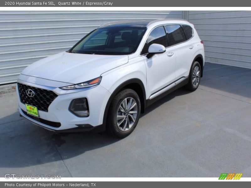 Quartz White / Espresso/Gray 2020 Hyundai Santa Fe SEL