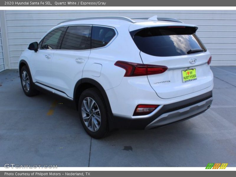 Quartz White / Espresso/Gray 2020 Hyundai Santa Fe SEL
