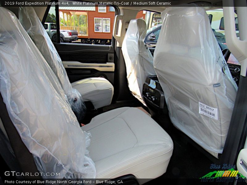 White Platinum Metallic Tri-Coat / Medium Soft Ceramic 2019 Ford Expedition Platinum 4x4