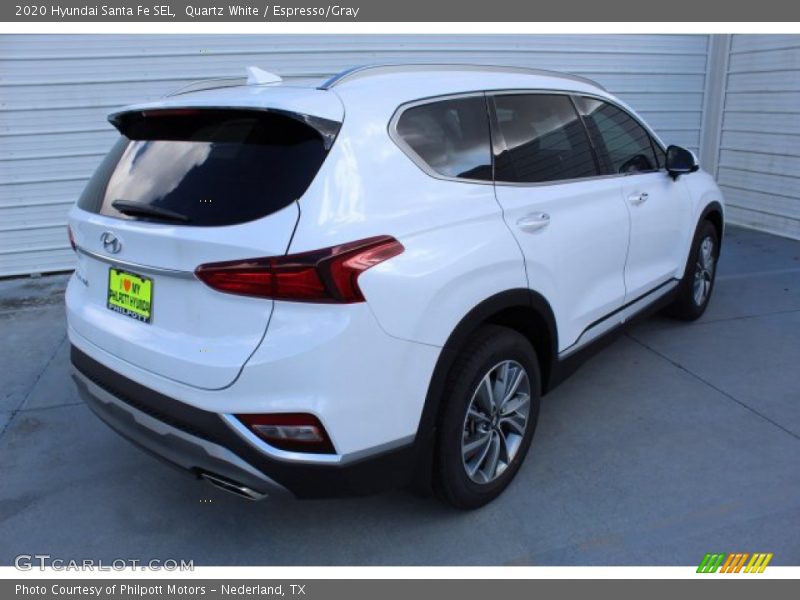 Quartz White / Espresso/Gray 2020 Hyundai Santa Fe SEL
