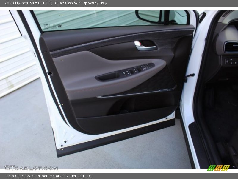 Quartz White / Espresso/Gray 2020 Hyundai Santa Fe SEL