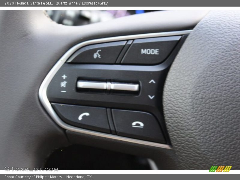 Quartz White / Espresso/Gray 2020 Hyundai Santa Fe SEL