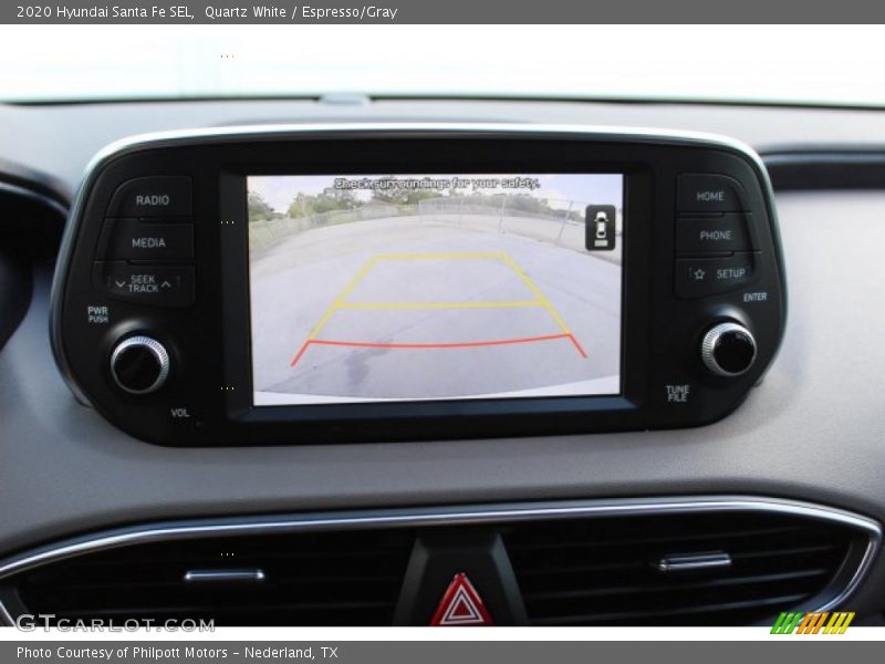 Quartz White / Espresso/Gray 2020 Hyundai Santa Fe SEL