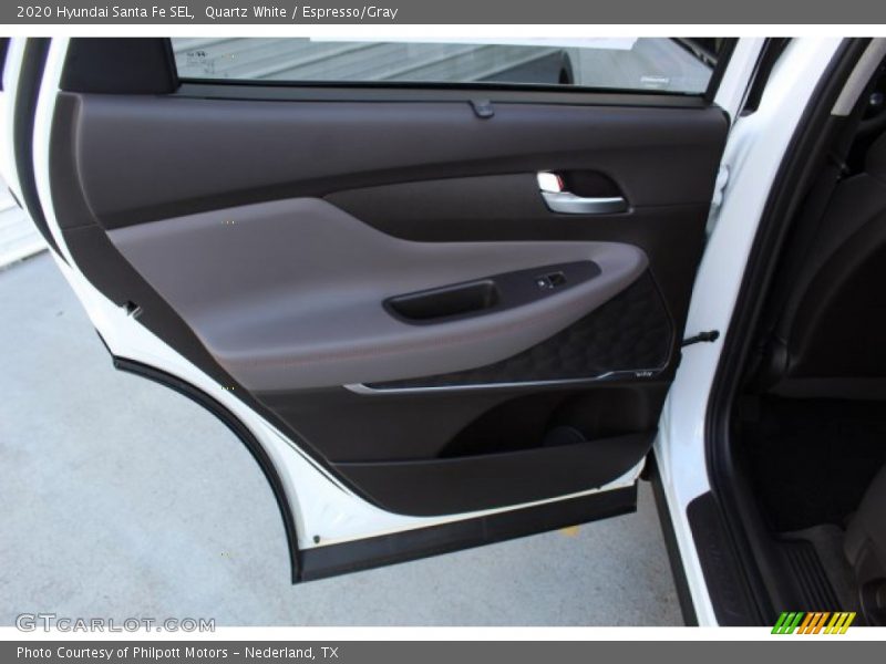 Quartz White / Espresso/Gray 2020 Hyundai Santa Fe SEL