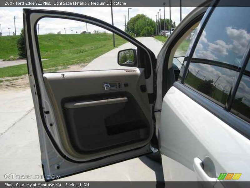 Light Sage Metallic / Medium Light Stone 2007 Ford Edge SEL Plus