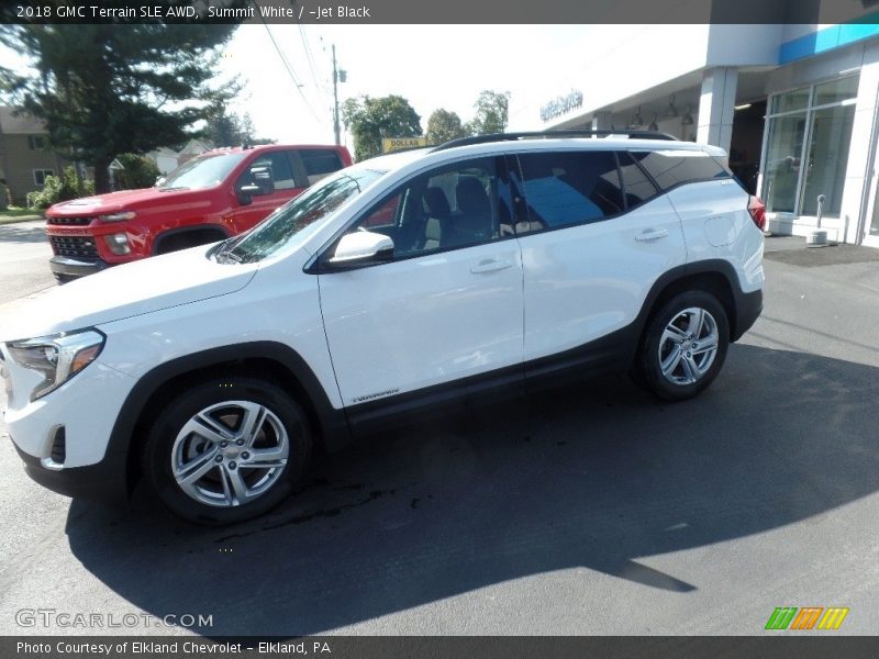 Summit White / ­Jet Black 2018 GMC Terrain SLE AWD