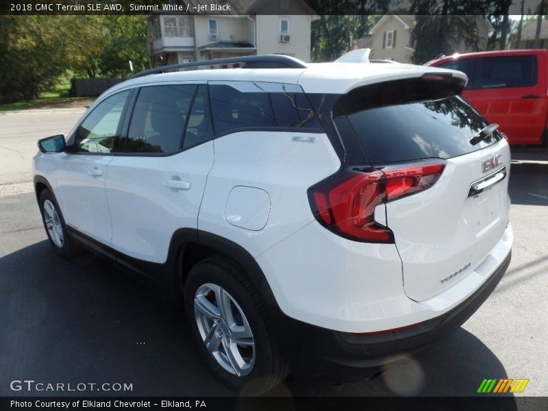 Summit White / ­Jet Black 2018 GMC Terrain SLE AWD