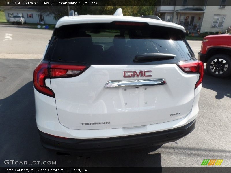 Summit White / ­Jet Black 2018 GMC Terrain SLE AWD