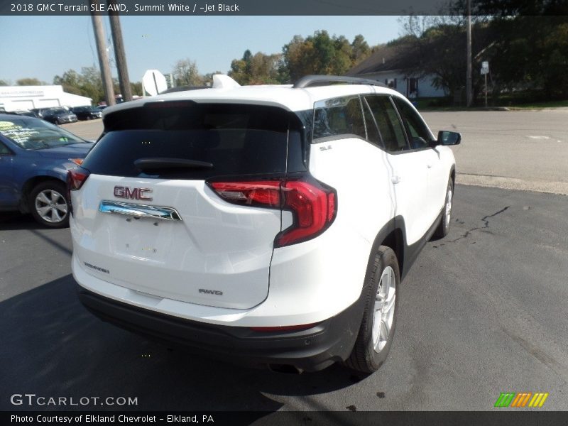 Summit White / ­Jet Black 2018 GMC Terrain SLE AWD