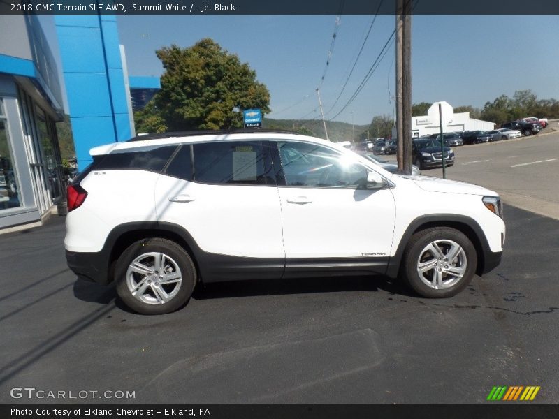 Summit White / ­Jet Black 2018 GMC Terrain SLE AWD