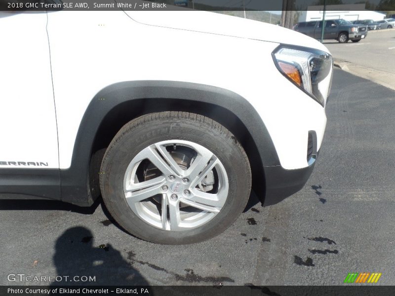 Summit White / ­Jet Black 2018 GMC Terrain SLE AWD