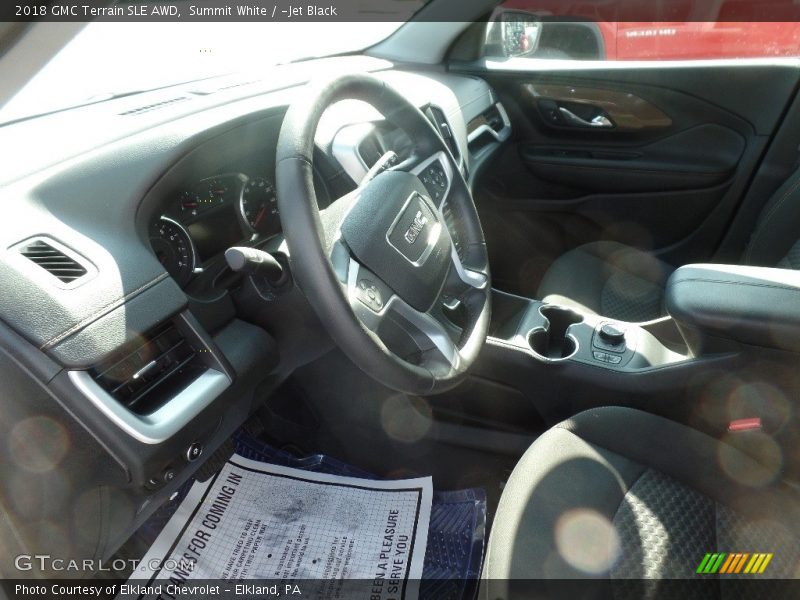 Summit White / ­Jet Black 2018 GMC Terrain SLE AWD