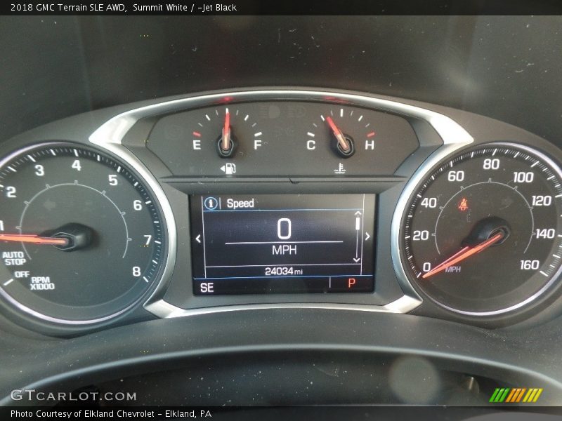 Summit White / ­Jet Black 2018 GMC Terrain SLE AWD