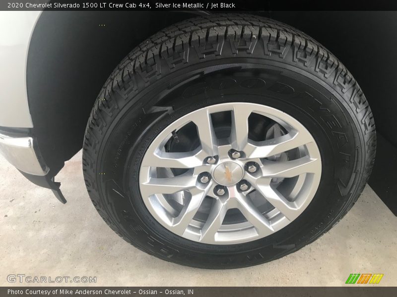 Silver Ice Metallic / Jet Black 2020 Chevrolet Silverado 1500 LT Crew Cab 4x4