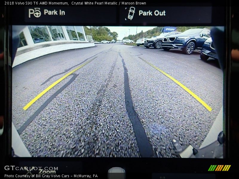 Crystal White Pearl Metallic / Maroon Brown 2018 Volvo S90 T6 AWD Momentum