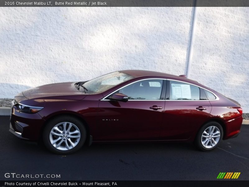 Butte Red Metallic / Jet Black 2016 Chevrolet Malibu LT