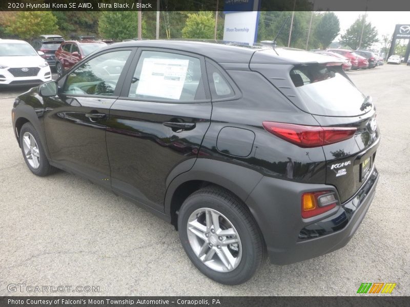 Ultra Black / Black 2020 Hyundai Kona SE AWD