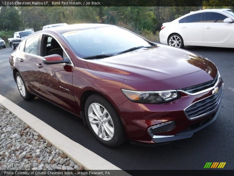 Butte Red Metallic / Jet Black 2016 Chevrolet Malibu LT