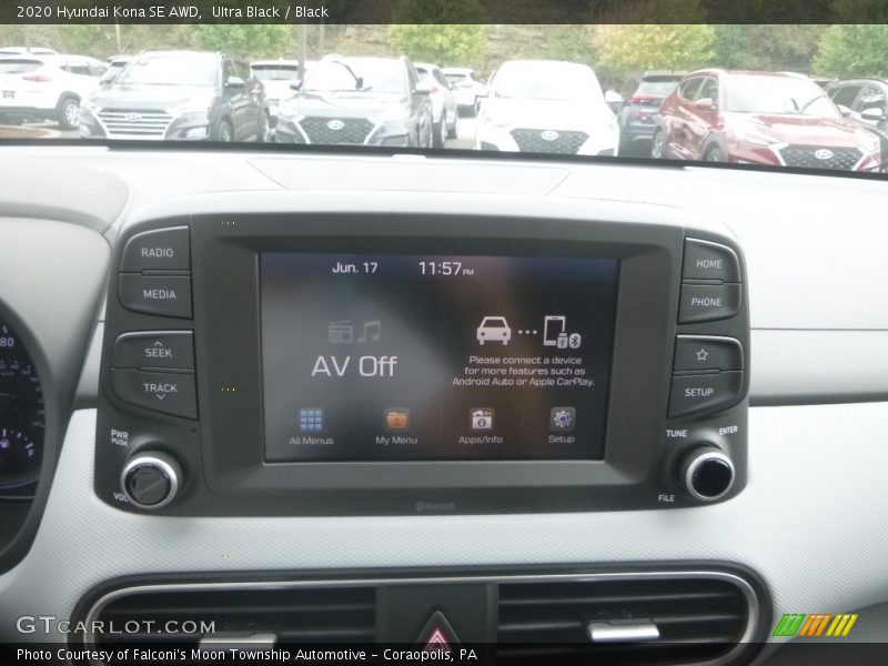 Ultra Black / Black 2020 Hyundai Kona SE AWD