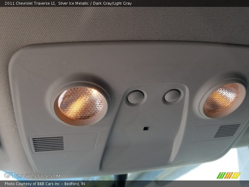 Silver Ice Metallic / Dark Gray/Light Gray 2011 Chevrolet Traverse LS