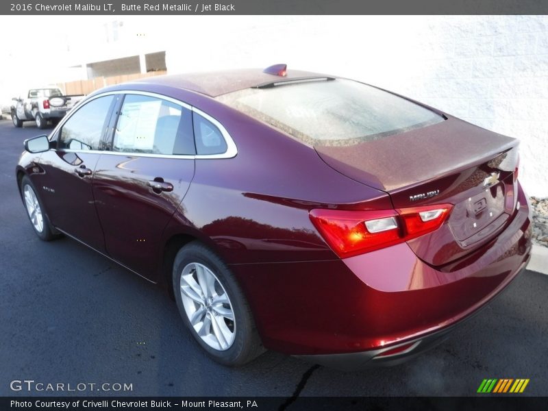 Butte Red Metallic / Jet Black 2016 Chevrolet Malibu LT