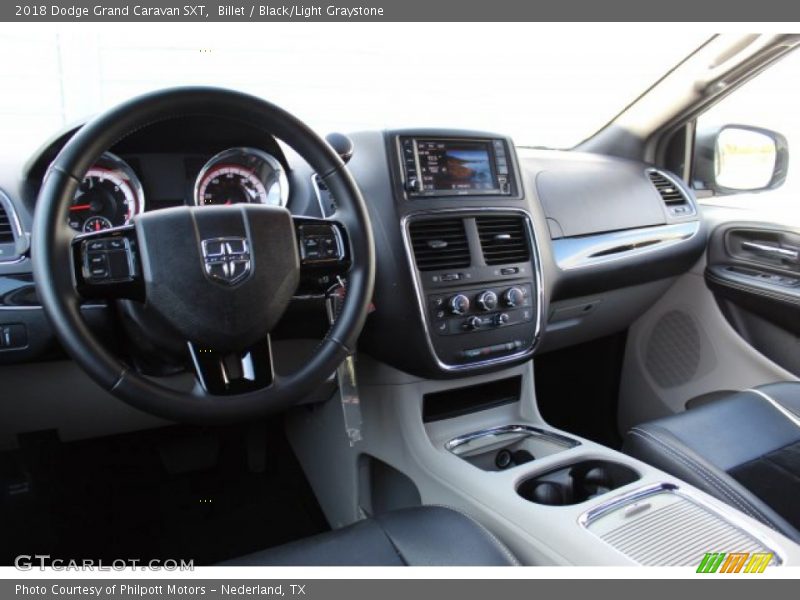 Billet / Black/Light Graystone 2018 Dodge Grand Caravan SXT
