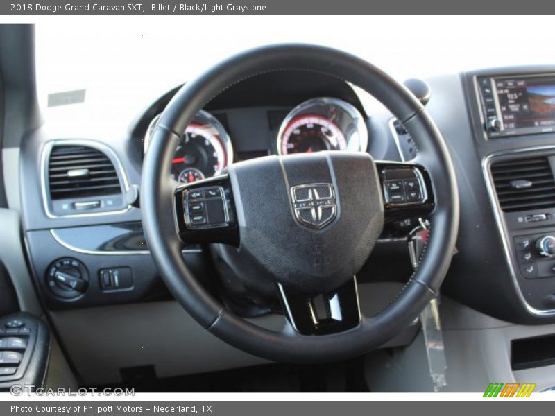 Billet / Black/Light Graystone 2018 Dodge Grand Caravan SXT