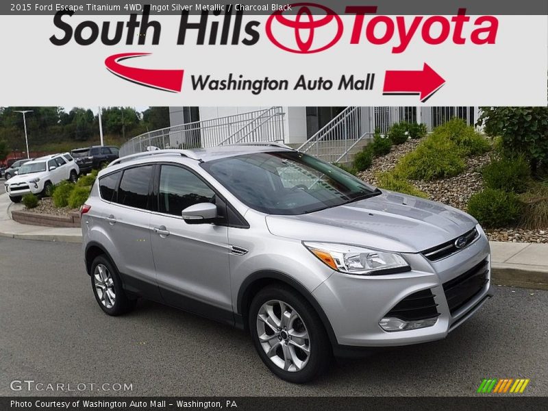 Ingot Silver Metallic / Charcoal Black 2015 Ford Escape Titanium 4WD