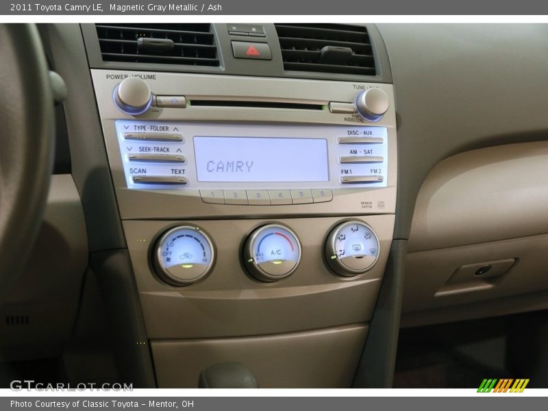 Magnetic Gray Metallic / Ash 2011 Toyota Camry LE