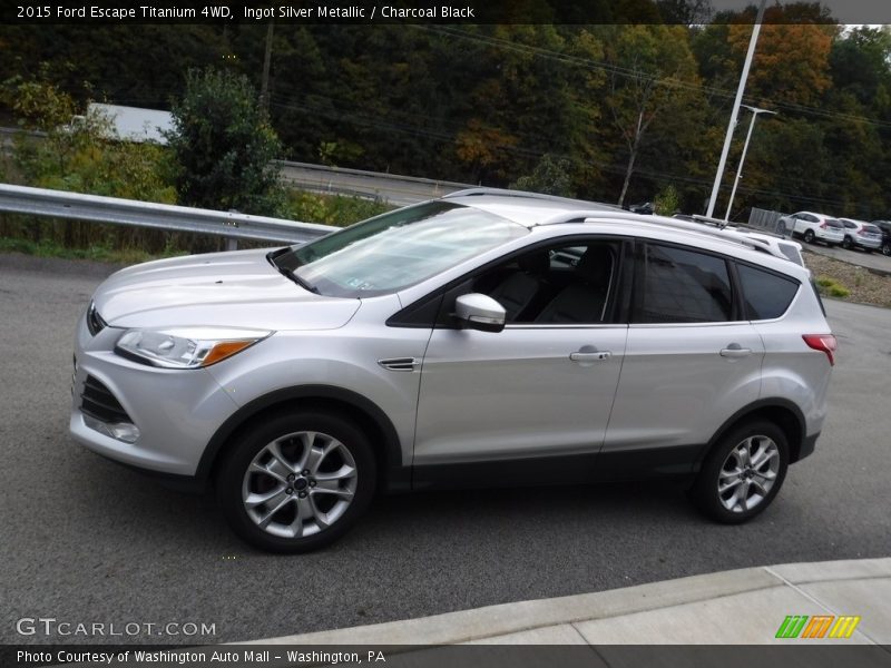 Ingot Silver Metallic / Charcoal Black 2015 Ford Escape Titanium 4WD