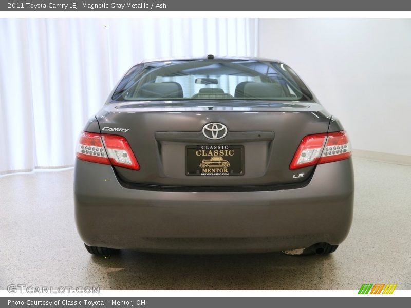 Magnetic Gray Metallic / Ash 2011 Toyota Camry LE