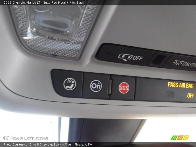 Butte Red Metallic / Jet Black 2016 Chevrolet Malibu LT