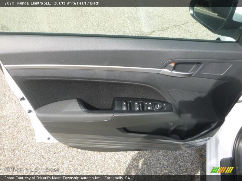 Quartz White Pearl / Black 2020 Hyundai Elantra SEL