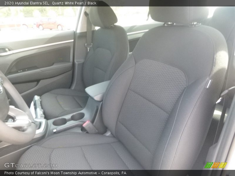 Quartz White Pearl / Black 2020 Hyundai Elantra SEL