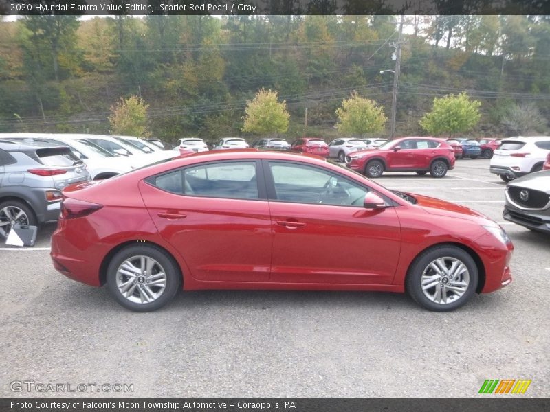 Scarlet Red Pearl / Gray 2020 Hyundai Elantra Value Edition