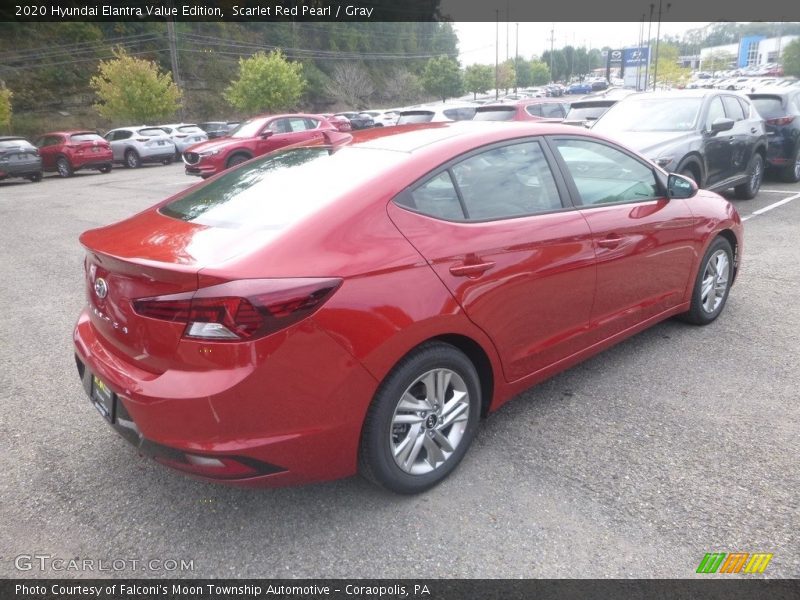 Scarlet Red Pearl / Gray 2020 Hyundai Elantra Value Edition