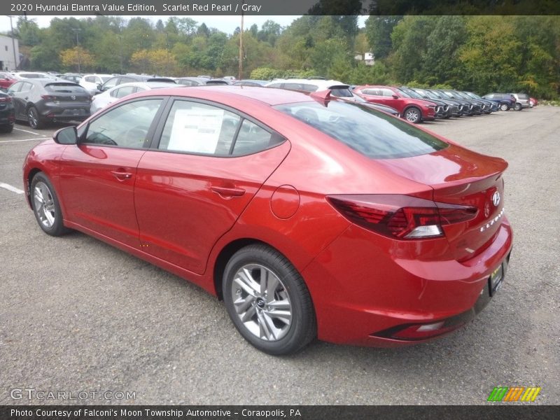 Scarlet Red Pearl / Gray 2020 Hyundai Elantra Value Edition