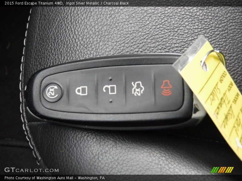 Ingot Silver Metallic / Charcoal Black 2015 Ford Escape Titanium 4WD