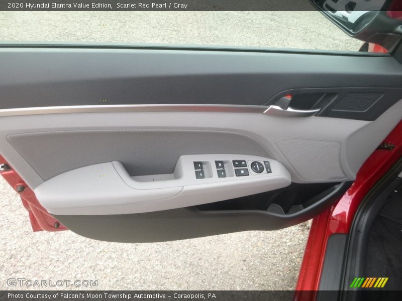 Scarlet Red Pearl / Gray 2020 Hyundai Elantra Value Edition