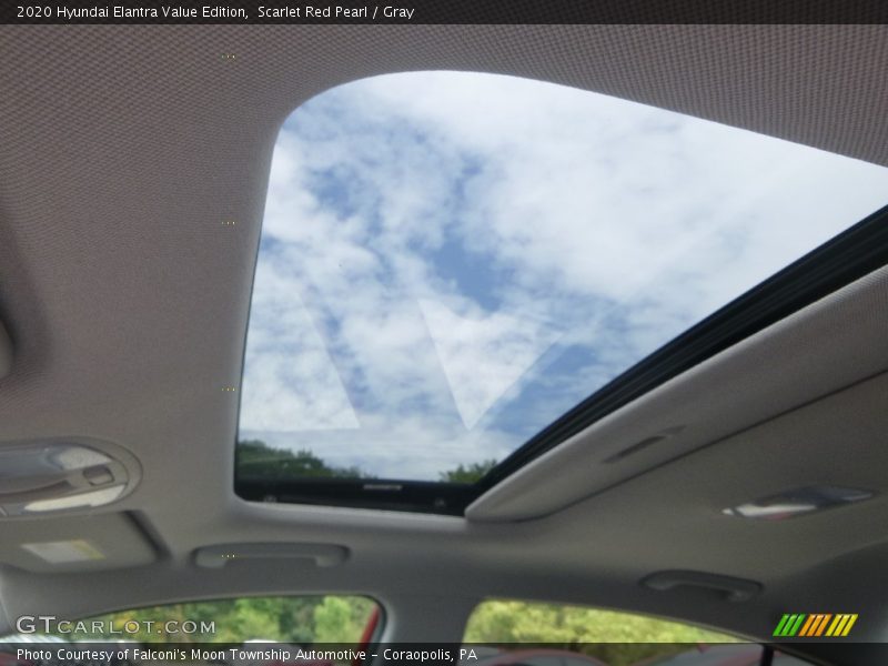 Scarlet Red Pearl / Gray 2020 Hyundai Elantra Value Edition