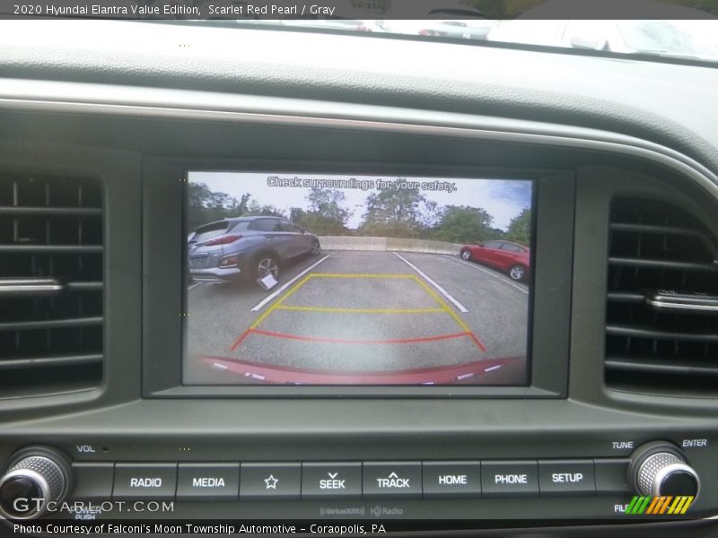 Scarlet Red Pearl / Gray 2020 Hyundai Elantra Value Edition