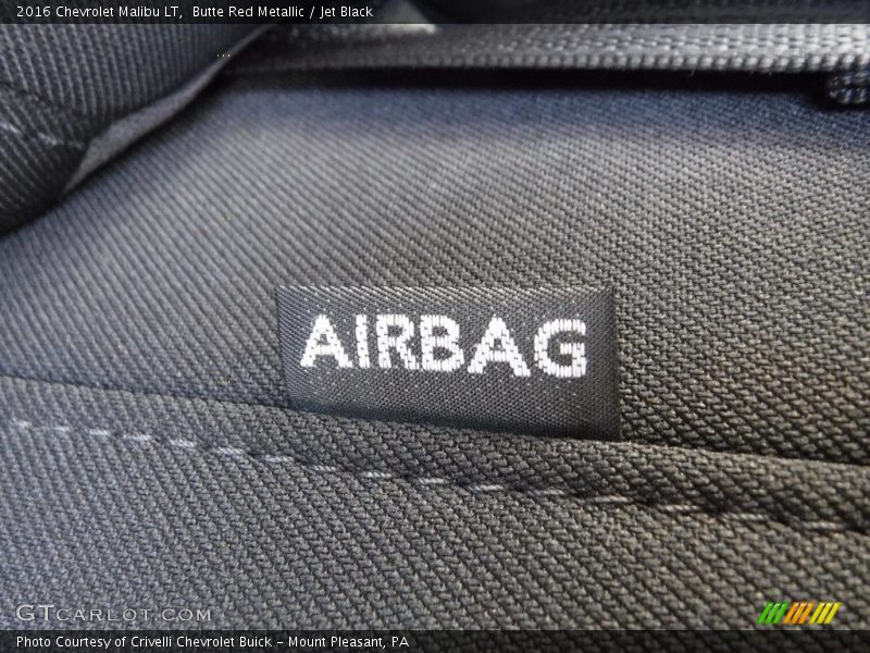 Butte Red Metallic / Jet Black 2016 Chevrolet Malibu LT