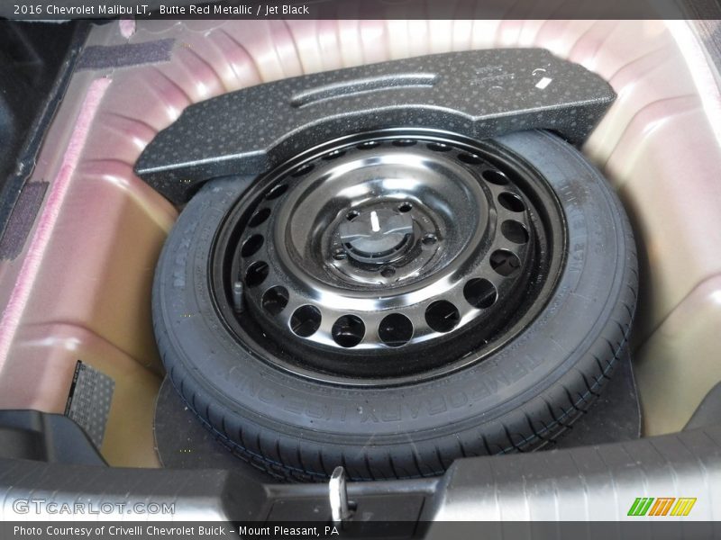 Butte Red Metallic / Jet Black 2016 Chevrolet Malibu LT
