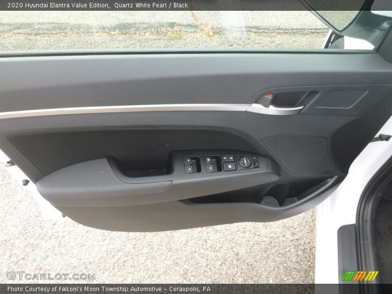 Quartz White Pearl / Black 2020 Hyundai Elantra Value Edition