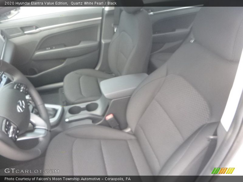 Quartz White Pearl / Black 2020 Hyundai Elantra Value Edition
