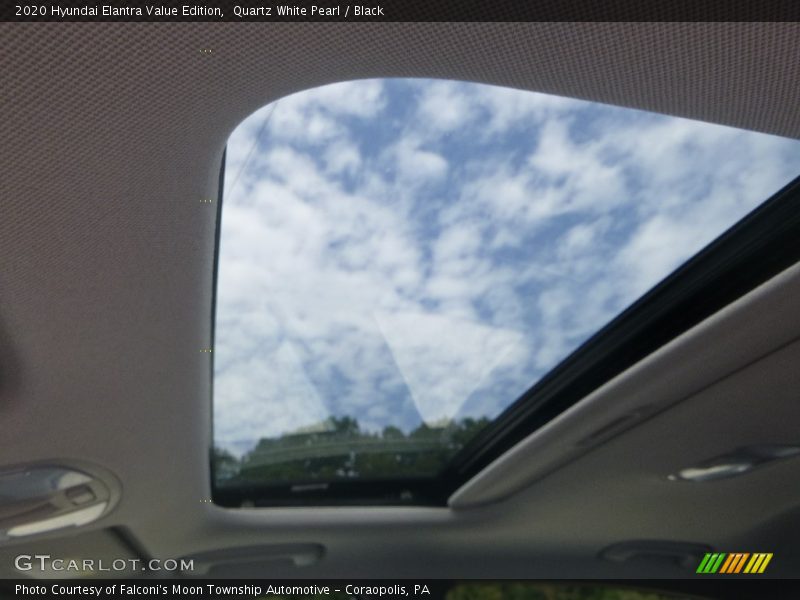 Quartz White Pearl / Black 2020 Hyundai Elantra Value Edition